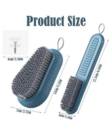 2PCS Heavy Duty Fingernail Brush for Men - Durable Stiff Bristles Hand Scrub Brush for Cleaning Fingernails - Nail Brush with Handle Grip for Gardener and Mechanics - Buy Online on GoSupps.com