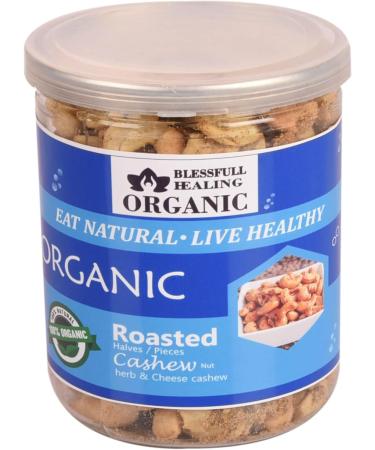 Blessfull Healing Organic Natural Vegan Herb & Cheese Roasted Halves/Pieces Cashew Nuts Crunchy Kaju 250 Gram - Buy Online on GoSupps.com