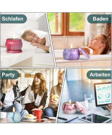 Edimens Fragrance Candles Gift Set - 4 Aromatherapy Soy Wax Candles for Women | Perfect for Mother's Day Christmas Birthdays Valentine's Day | Travel-Friendly 4.4oz Vanilla Lavender Gardenia Rose - Buy Online on GoSupps.com