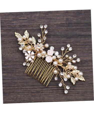 Housoutil Wedding Dress Accessories Women Hair Comb Wedding Hair Comb Crystal Hair Comb Bridal Hair Comb Hair Accessories Alloy Headgear Women's - Buy Online on GoSupps.com