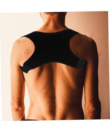 MUCKLILY Belt Brace Shoulder Rest Holder Straightener Men Women Posture Band Black Polyester - Buy Online on GoSupps.com