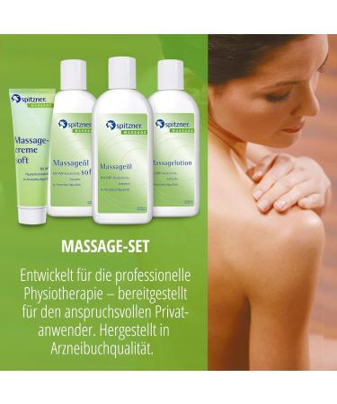 Spitzner 4-Part Massage Set - Nourishing Massage Oil Lotion & Cream for Sensitive Skin | International Shipping - Buy Online on GoSupps.com