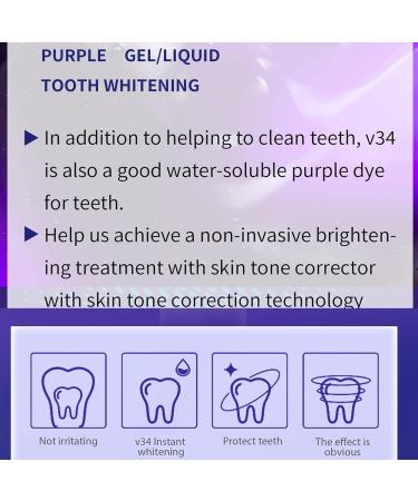 V34 Purple Toothpaste - Color Correction & Whitening Booster for Adults | Brighten Your Smile - Buy Online on GoSupps.com