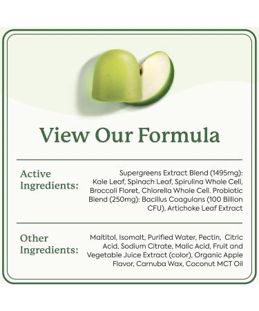 Plant People WonderGreens Veggie Gummies Super Greens with Probiotics Multivitamin Support Gummy for Wellbeing Energy Immune and Gut Health Green Apple Flavor (60 Count) 60 Count (Pack of 1) - Buy Online on GoSupps.com