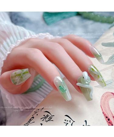 FEIlei Peace Buckle Nail Charms Glass Nail Rhinestones Flat Back Nail Gems Nail Decor - Buy Online on GoSupps.com