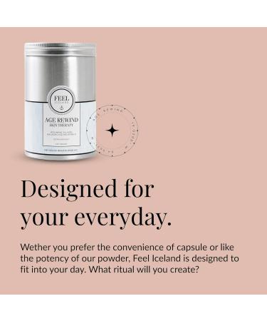FEEL ICELAND Age Rewind Skin Therapy Supplement with Marine Collagen & Hyaluronic Acid - 180 Capsules - Buy Online on GoSupps.com