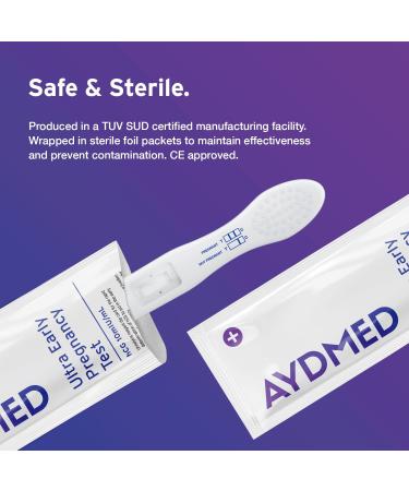 Aydmed Professional Ultra Early Pregnancy Test Dip Cards | 5 Pack | 99% Accuracy | Test 6 Days Before Missed Period - Buy Online on GoSupps.com