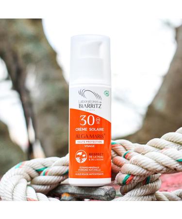 Alga Maris Organic Sunscreen for Face LSF 30 - 50ml | Moisturizing UVA/UVB Protection for Outdoor & Water Activities - Buy Online on GoSupps.com