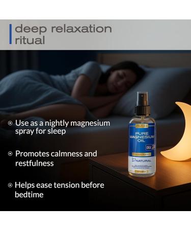 Ella & Eden Pure Magnesium Oil Spray - 12oz Topical Magnesium for Feet Sleep Muscle Relaxation Leg Cramps - Natural No Additives - Made in USA - Buy Online on GoSupps.com