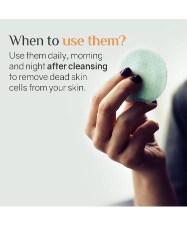 Ardaraz Cell Renewal Cotton Pads with Telomerase and PHAs (Polyhydroxyacids). Pre Saturated Face Peel Pads. Anti-aging effect. Soft exfoliating pads for daily use. 50 units - Buy Online on GoSupps.com