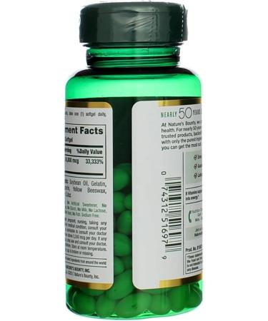 Nature's Bounty Biotin 10000 mcg Supports Healthy Hair Skin and Nails- Rapid Release Softgels- 120 Ct.  - Buy Online on GoSupps.com