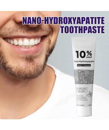 Hydroxyapatite Toothpaste 120g Fluoridee frree Toothpaste Whitening Remineralizing Nano Hydroxyapatite Toothpastes for Reduces Cavities Adults and Children Oral Care - Buy Online on GoSupps.com