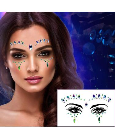 Meredmore 6Sets Festival Face Jewels Stickers Body Rhinestones - Eye & Body Gems | Glitter Rave & Party Accessories - Buy Online on GoSupps.com
