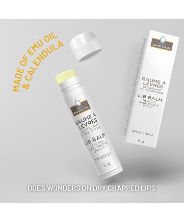 Emeu de Charlevoix Emu Oil & Calendula Lip Balm Relieves Cold Sore Irruptions 5 g - Buy Online on GoSupps.com