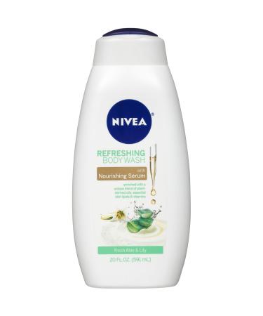 Nivea Refreshing Body Wash Fresh Aloe & Lily  20 fl oz (591 ml) - Buy Online on GoSupps.com