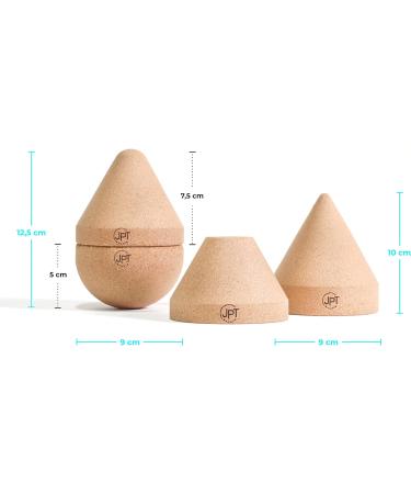JPTsports Cork Pusher Set | Massage Ball for Fascia Training & Self-Massage | eBook Included - Enhance Trigger & Acupressure Point Relief - Buy Online on GoSupps.com