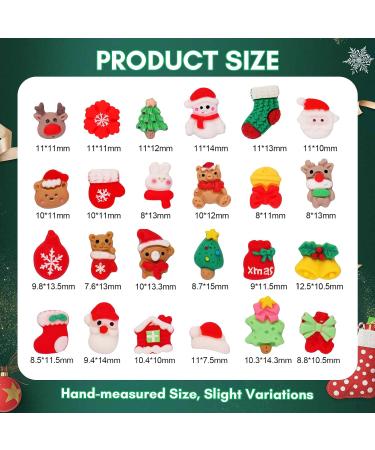 Christmas Nail Rhinestones 3D Charms Gems - DIY Nail Decoration - 3pcs (02) - Buy Online on GoSupps.com