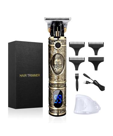 Hair Clippers Beard Trimmer for Men Professional Cordless Hair Trimmer T-Bladeds Outliner Grooming Baldheaded Shaver with 1500mAh Battery and 180 Mins Working Time Gifts for Men (#1)