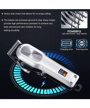 COMZIO Professional Cordless Hair Clippers for Men - Rechargeable Beard Trimmer with LED Display - Buy Online on GoSupps.com
