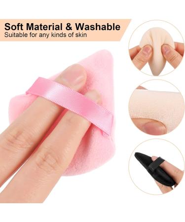 Pinenuts 12 Pcs Triangle Powder Puff Set - 4 Colors Makeup Sponge for Mineral & Loose Powder - Buy Online on GoSupps.com