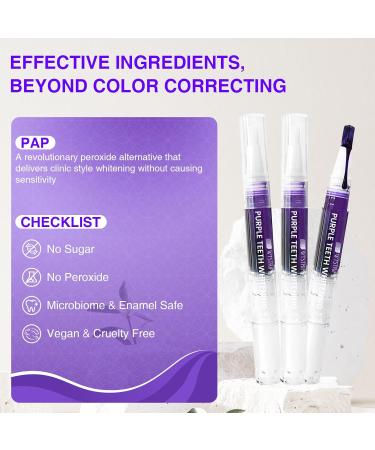 Purple Teeth Whitening Gel Pen - Instant Stain Removal & Color Correction | Ship Internationally - Buy Online on GoSupps.com