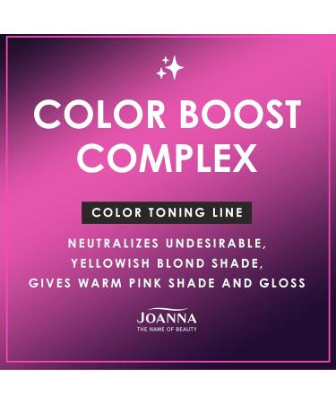 Joanna Professional Pink Gray Color Toner with Microprotein - 500g Permanent Hair Coloring for Curly Gloss & Warm Pink Tones - International Shipping Available - Buy Online on GoSupps.com