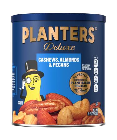 PLANTERS Select Cashews, Almonds & Pecans, 15.25 oz. Resealable Container - Salted Nuts - Kosher, Packaging may Vary
