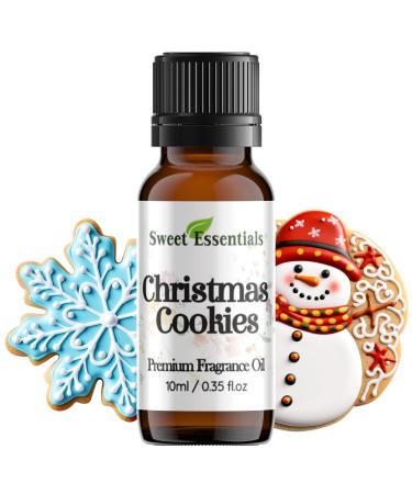 Christmas Cookies 10ml (0.35fl oz) Premium Fragrance Oil Aromatherapy Diffuser Crafts Soap Home Scents Bath & Body DIY Parfum and Much More. Versatile & Long-Lasting by Sweet Essentials