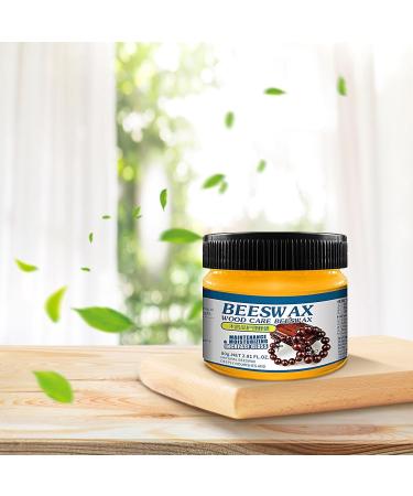 Wood Seasoning Beeswax - Wood Furniture Polish and Restorer | Natural Wood Wax Traditional Beeswax Polish for Furniture Floor Tables Chairs Cabinets Proidl - Buy Online on GoSupps.com