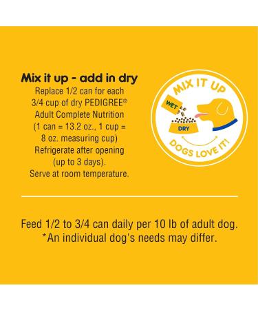 Pedigree Chopped Adult Wet Dog Food Chicken & Rice Dinner 375g (12 Pack) Chicken & Rice 375 g (Pack of 12) - Buy Online on GoSupps.com