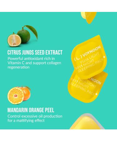 Yuja Light My Night Sleeping Pack - 7 Pack Vitamin C Antioxidant Face Mask | Niacinamide for Glowing Skin - Buy Online on GoSupps.com