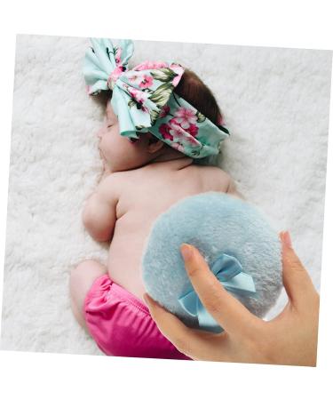 MAGICLULU 12 Pi ces houppette pour b b houppettes pour b b bouff e de bain powder puff pack poudre compacte houppettes en peluche petite houppette Corps n ud poudre s che - Buy Online on GoSupps.com