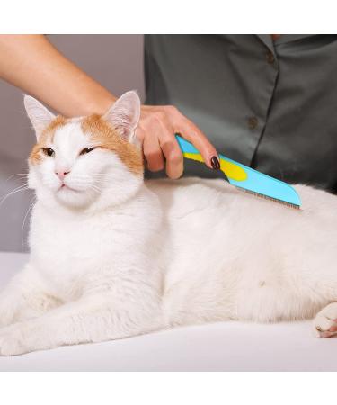 Cat Grooming Combs Set - Stainless Steel Double Sided Pet Comb for Tear Stain Removal and Massage | 7 Pieces Pet Supplies for Cats and Puppies - Buy Online on GoSupps.com