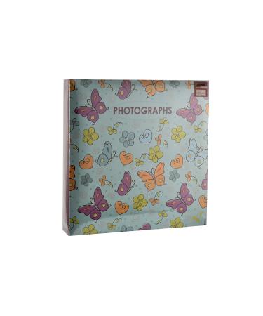 Arpan Large Slip In Pockets 3-Ring Binder Photo Album Holds 500 6x4" Photos Wedding Baby Birthday (Butterfly) Butterfly 34 x 33 x 4 cm Approx Single