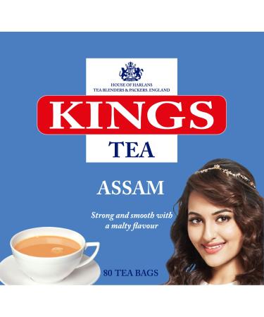 KINGS TEA Assam 400 sachets de th (emballage multiple de 5 * 80 sachets)