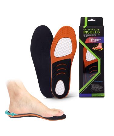 Insoles work shoes for women and men Medium Arch Support Orthopedic shoe inserts Gel INSERT FOR ERSENSPURN flat foot Plantar fasciitis S S (EU35-39) 26.5cm