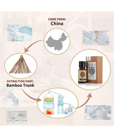 AKARZ Bamboo Essential Oil - Organic 10ml for Skin Hair & DIY Aromatherapy | Natural Bamboo Oil for Candles Soaps & Massage - Buy Online on GoSupps.com