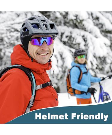 Yepnfro Winter Sports Headband for Men & Women | Fleece Ear Warmer for Cycling Running Hiking & Jogging - Black & Blue - Buy Online on GoSupps.com