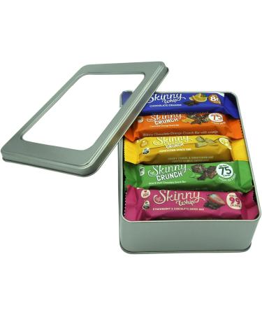 Skinny Bars Whip and Crunch x 15 - Mixed Flavoured Hamper | Low-Calorie Snack (Under 100 Calories) - Buy Online on GoSupps.com