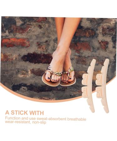 FRCOLOR 5 Pairs Invisible Post Heels - Forefoot Pads & Silicone Heel Grips for Men & Women - Non-Slip Shoe Insoles & Cushions (Beige - Buy Online on GoSupps.com