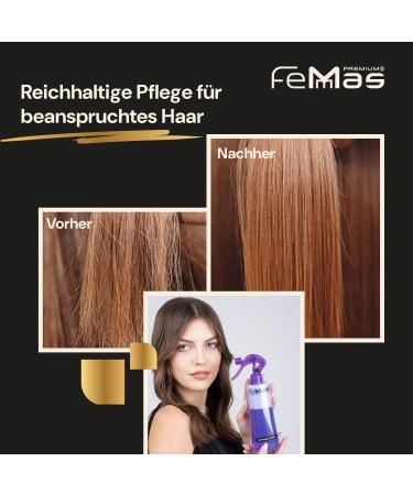 FemMas Biphase spray milk immediate care 320 ml Leavein care shine and suppleness milk proteins prevent hair loss - Buy Online on GoSupps.com