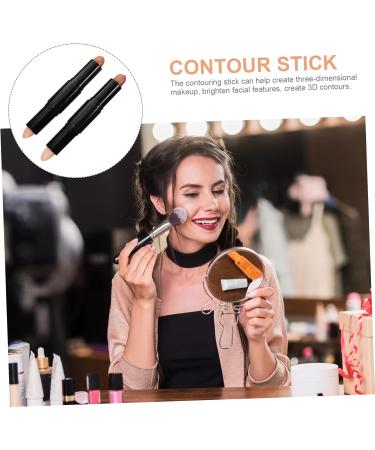 IWOWHERO 2pcs Contour Stick Contouring Stick for Face Makeup Contouring Stick Contouring Stick for Makeup Highlighter Stick for Face Contouring Stick for Women Contour Concealer Stick - Buy Online on GoSupps.com