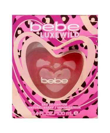 bebe Luxe Wild EDP Spray - Perfumes for Women - Light Crisp Floral Fragrance - Evoking Peony Strolls - Heart-Shaped - 3.4 oz EDP Spray - Buy Online on GoSupps.com