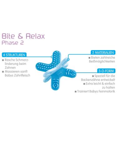 Mam Bite & Relax Set - Extra Light Pink Baby Teething Rings for Pain Relief | 2+ Months | 2 Pieces - Buy Online on GoSupps.com
