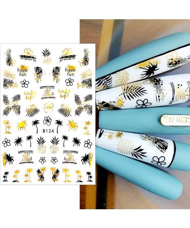 12 Sheets Beach Nail Art Stickers Decals Self Adhesive Coconut Summer Whale Fish Sea Ocean Shell Marine Life Summer Design Manicure Tips Nail Decoraci n para U as for Women Girls - Buy Online on GoSupps.com