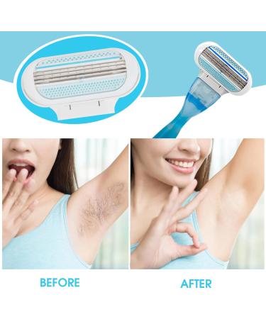 4 Pcs Women's Razor Blade Refills - Compatible with Gillette Venus Smooth Razor - 3 Layer Blade for Comfortable Smooth Shaving - Washable and Easy to Replace - Buy Online on GoSupps.com