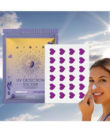 UV Stickers 24 Reminder Tablets Sun Cream Application SPF Broad Spectrum Reminder Water Resistant Reapplication for Outdoor Camping Sport Travel - Buy Online on GoSupps.com