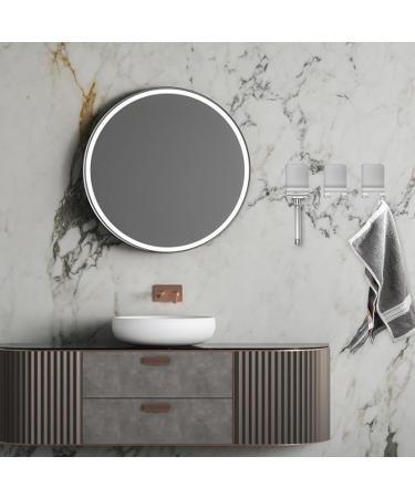 8-Pack Stainless Steel Razor Holder - Self-Adhesive No-Drill Shower Hook for Bathroom & Kitchen - Buy Online on GoSupps.com