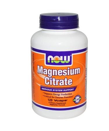 Magnesium Citrate Caps - Now Foods - 120 - VegCap