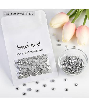 Beadsland 288 Pieces Flat Back Rhinestones - Nail Crystals & Hematite SS30 (6.4-6.6mm) for Nail Art - Shop Internationally - Buy Online on GoSupps.com